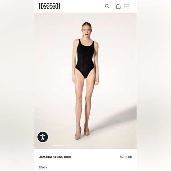 Wolford string body, size S, black - Picture 3 of 5